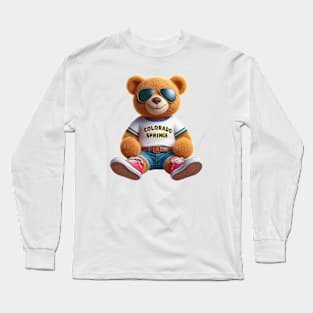 Colorado Springs Teddy Bear Long Sleeve T-Shirt